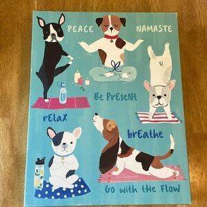 Dog Yoga Mindful Wall Art